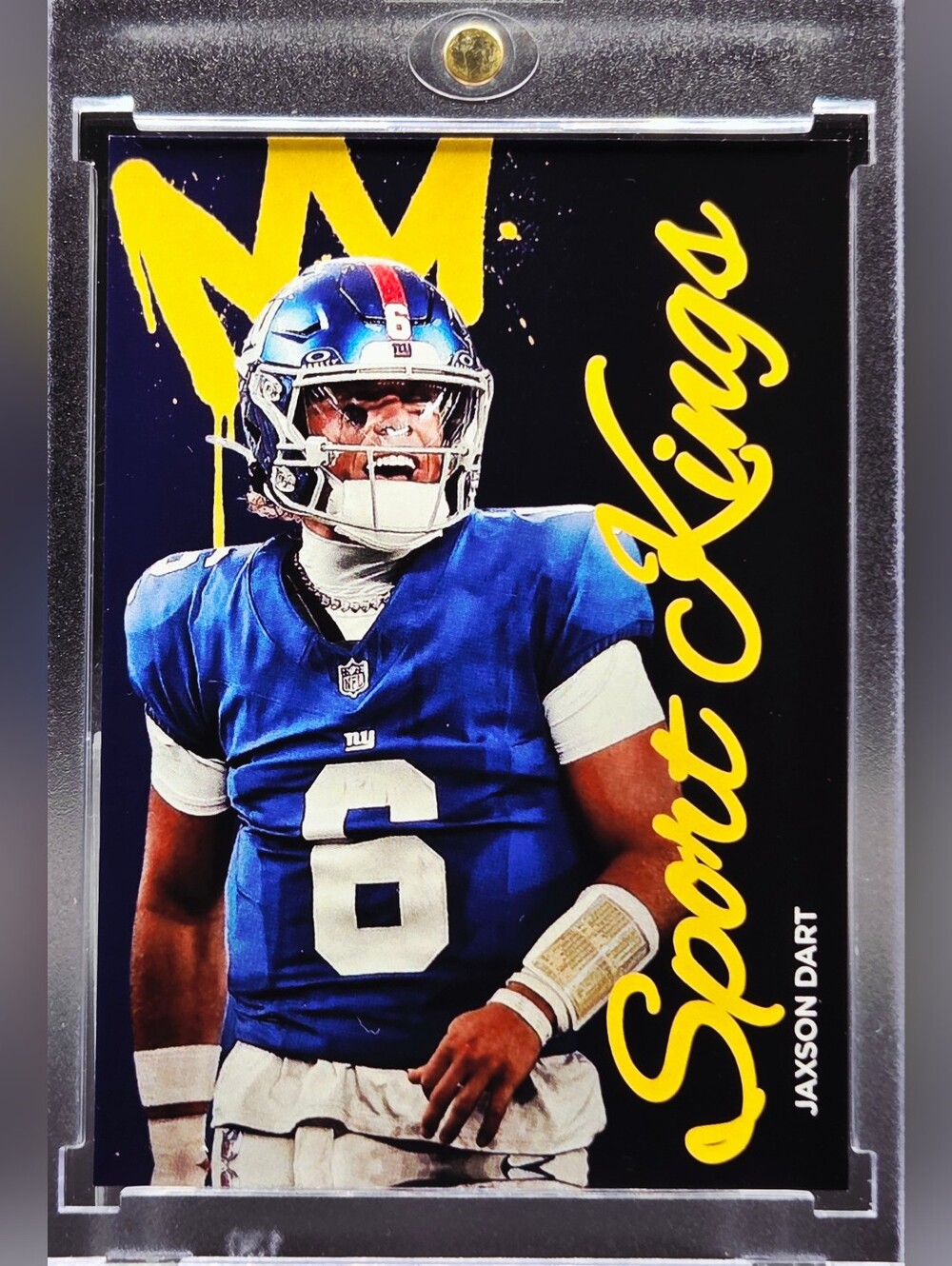 Jaxson Dart "Sport Kings" Custom Art Card – NY Giants QB #SK-07